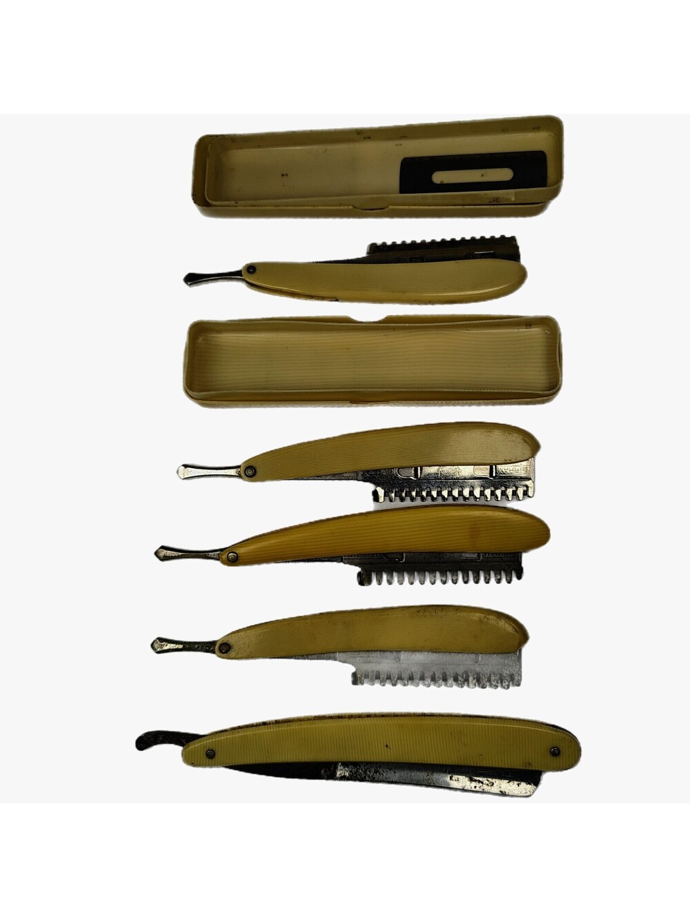 Vintage Durham Duplex Straight Razors with Original Cases